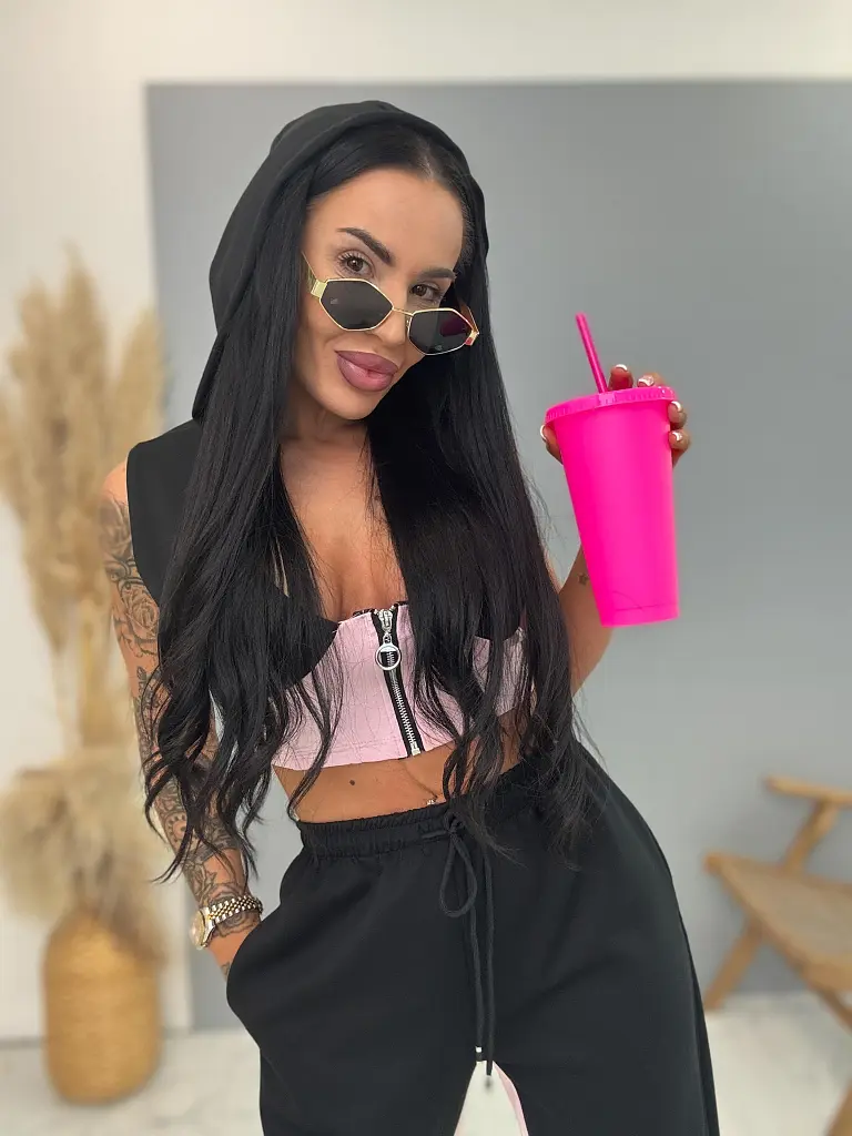 Športový komplet s vystuženým crop topom NORA