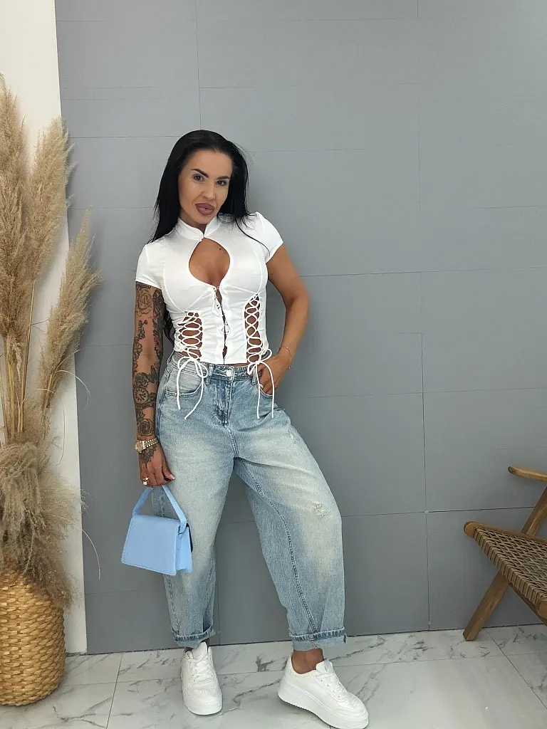 Top so šnurovaním vpredu AMANA - next