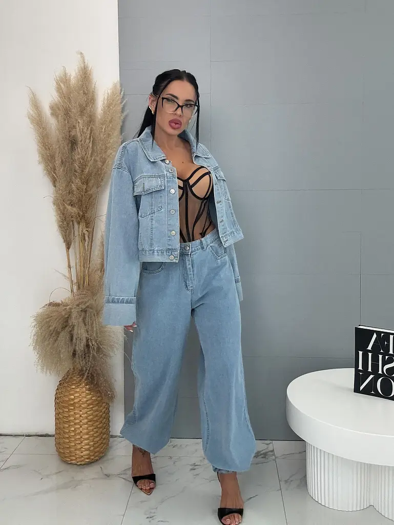 Dvojdielny denim komplet FRESH