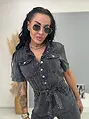 Denim overal s opaskom ZERTA