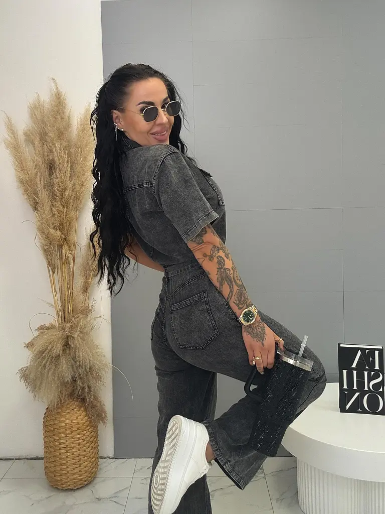 Denim overal s opaskom ZERTA - next