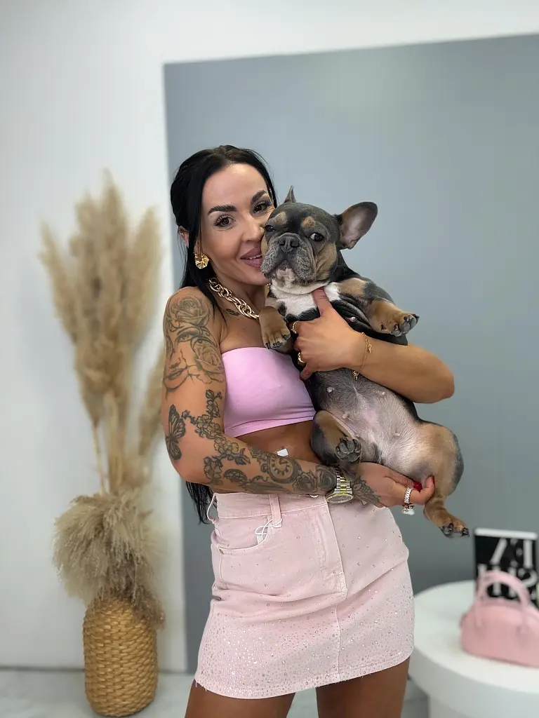 Elastická mini sukňa s kamienkami KENZO