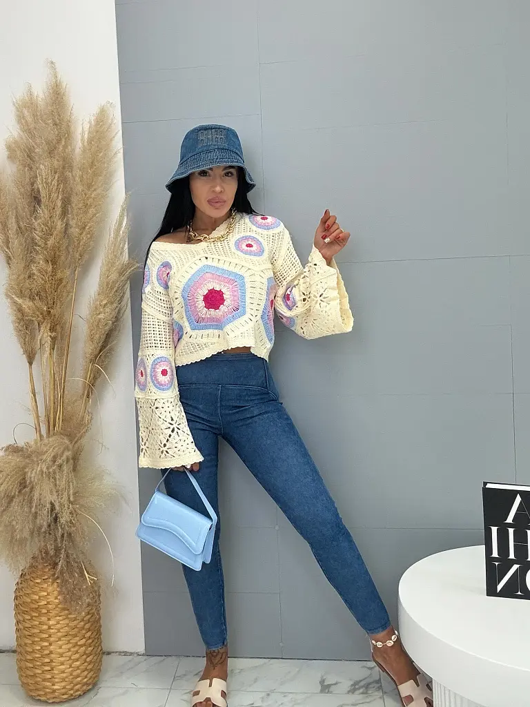 Push-up džegínsy s vysokým pásom+