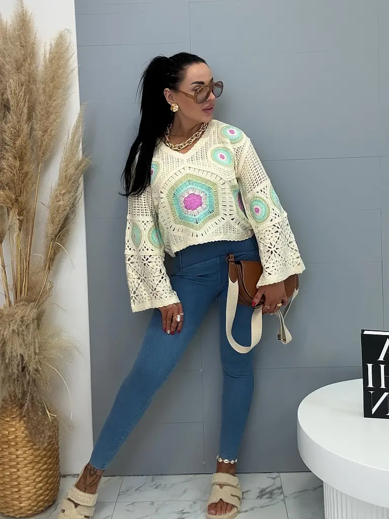 Push-up džegínsy s vysokým pásom - next