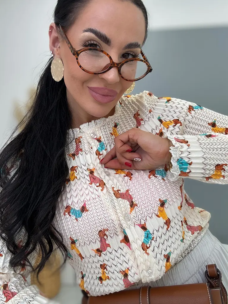 Košeľa s výšivkou so psím motívom REBY - next