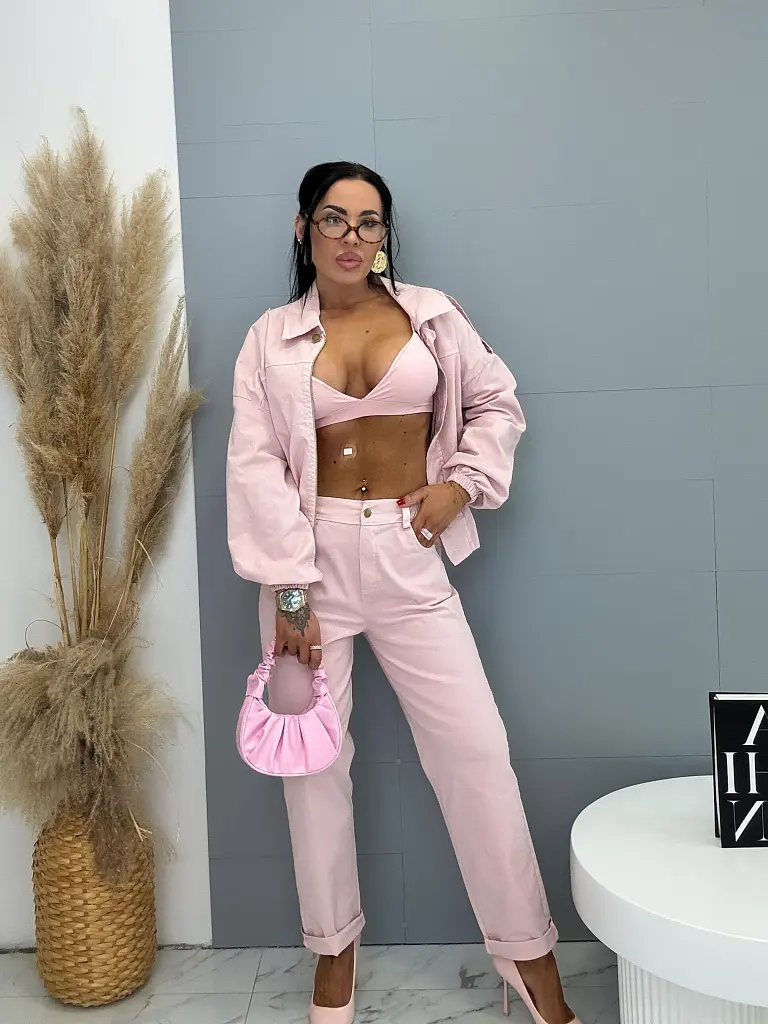 Dvojdielny denim komplet FREYA