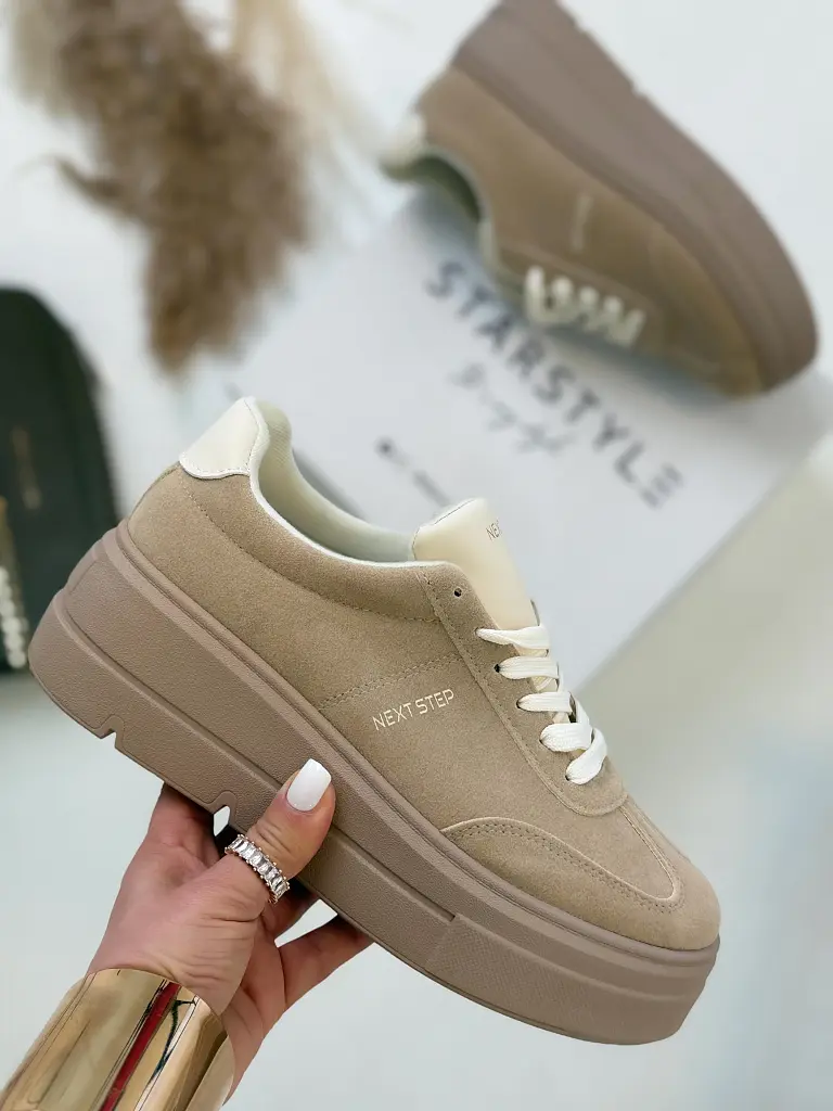 Platformové semišové tenisky SYNDI