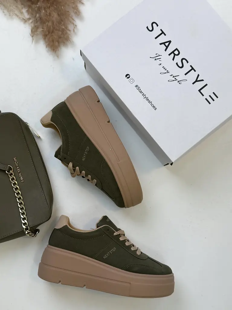 Platformové semišové tenisky SYNDI - next