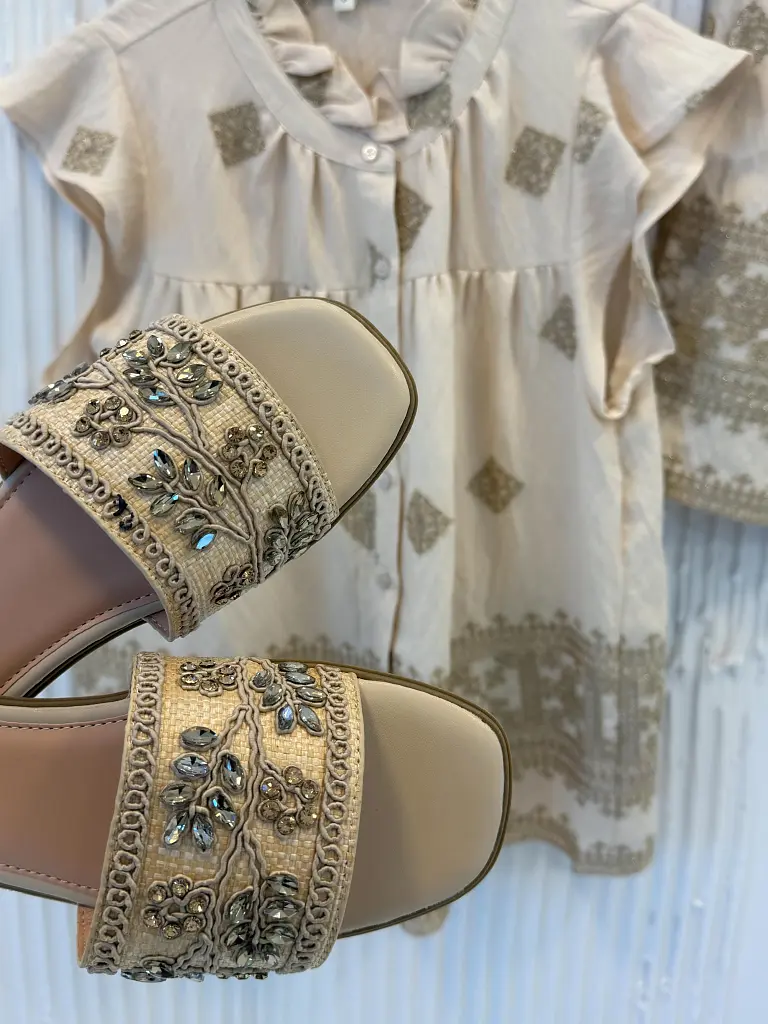 Dámske šľapky so ozdobou ONE - next