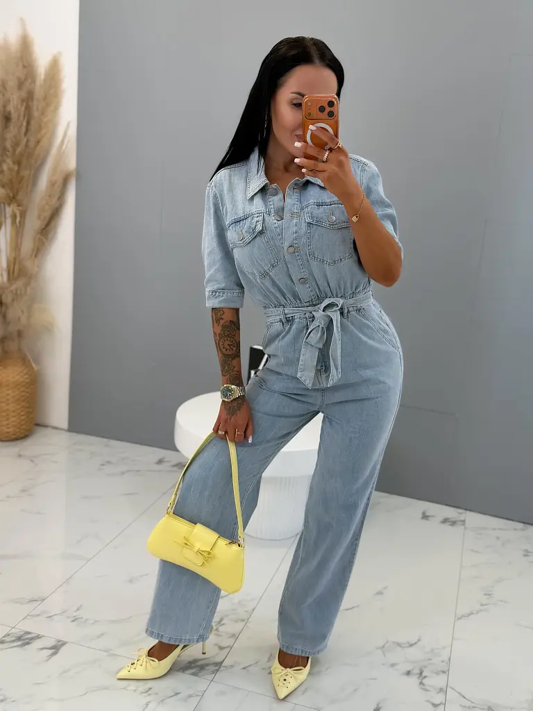 Denim overal s krátkym rukávom NICE - next