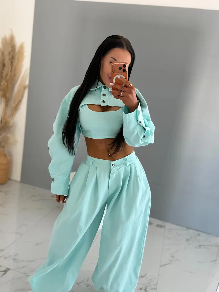 Trojdielny denim komplet RIA