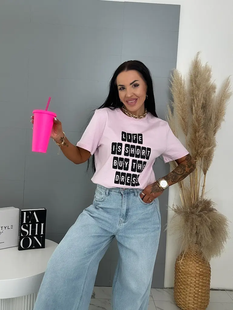 Dámske tričko s potlačou LIFE