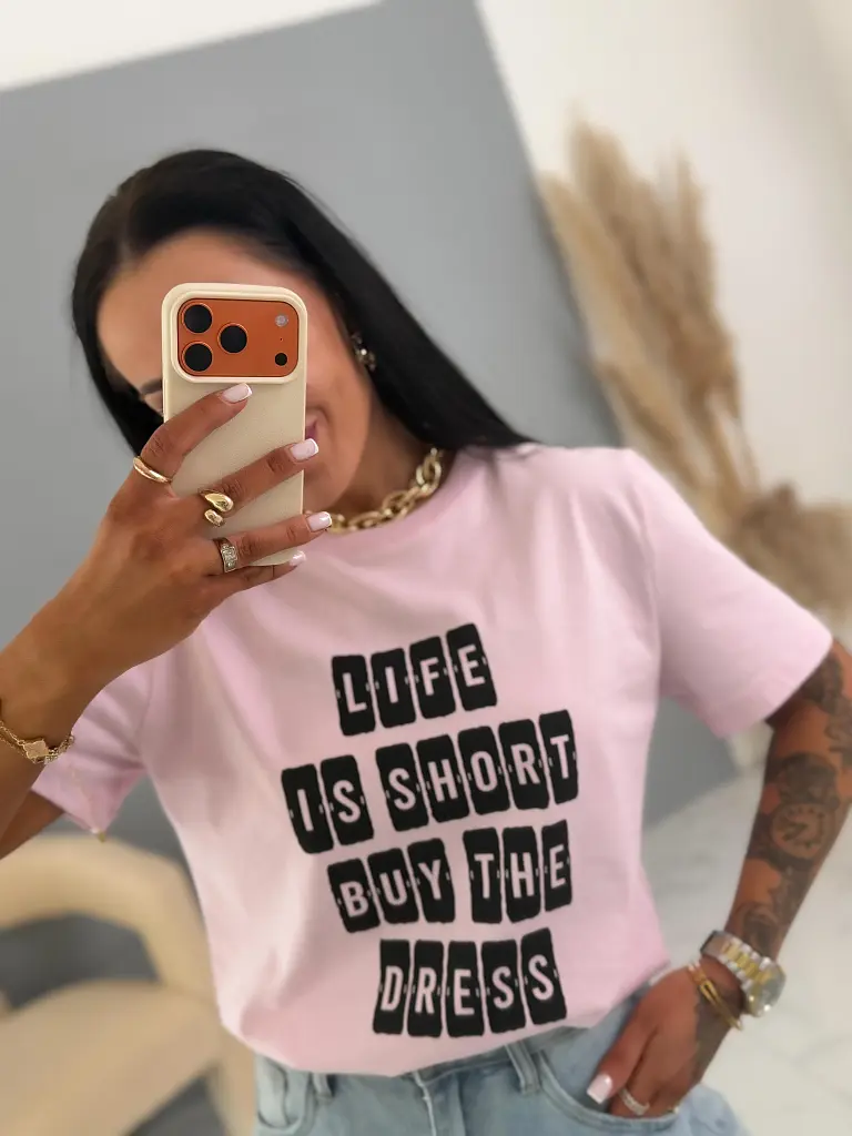 Dámske tričko s potlačou LIFE