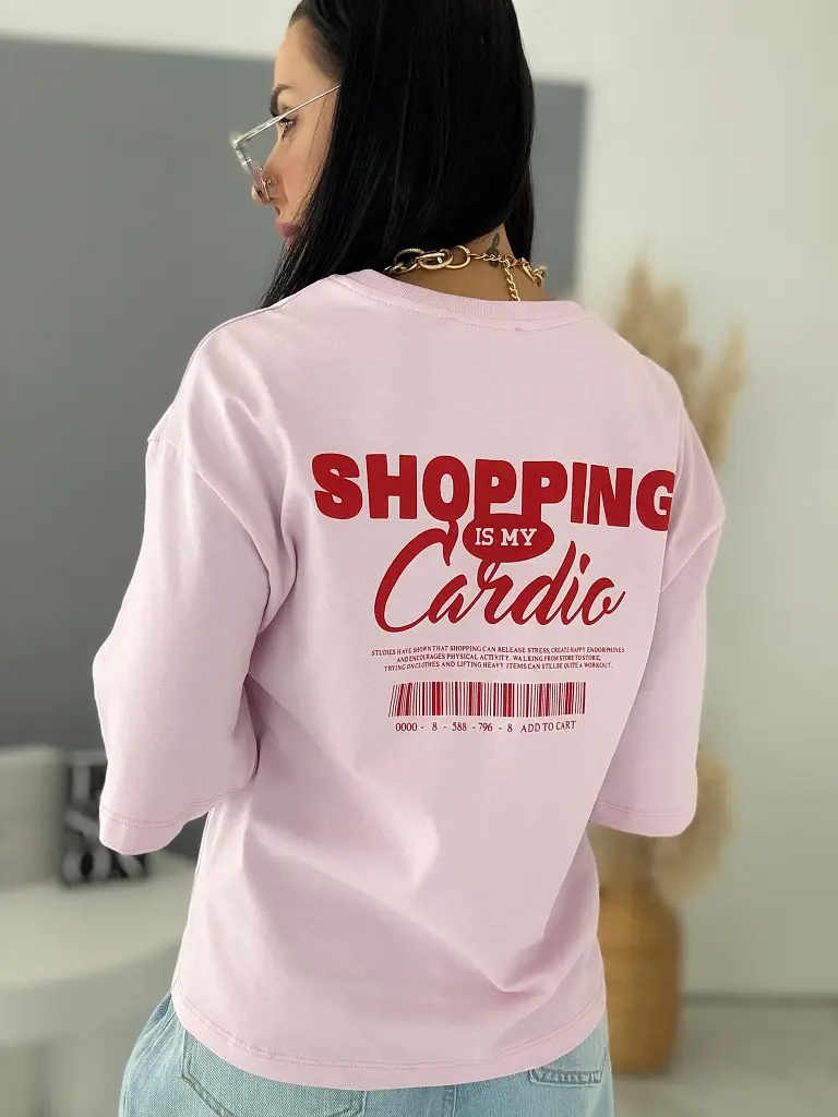  Dámske tričko s potlačou CARDIO