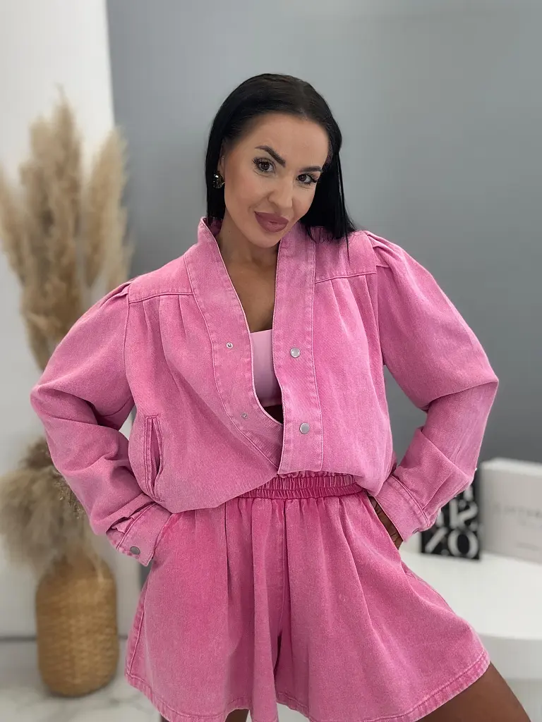 Džínsová bunda na cvoky GREACE - next