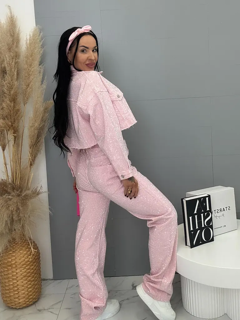 Wide leg rifle s kamienkami CRYSTAL - next