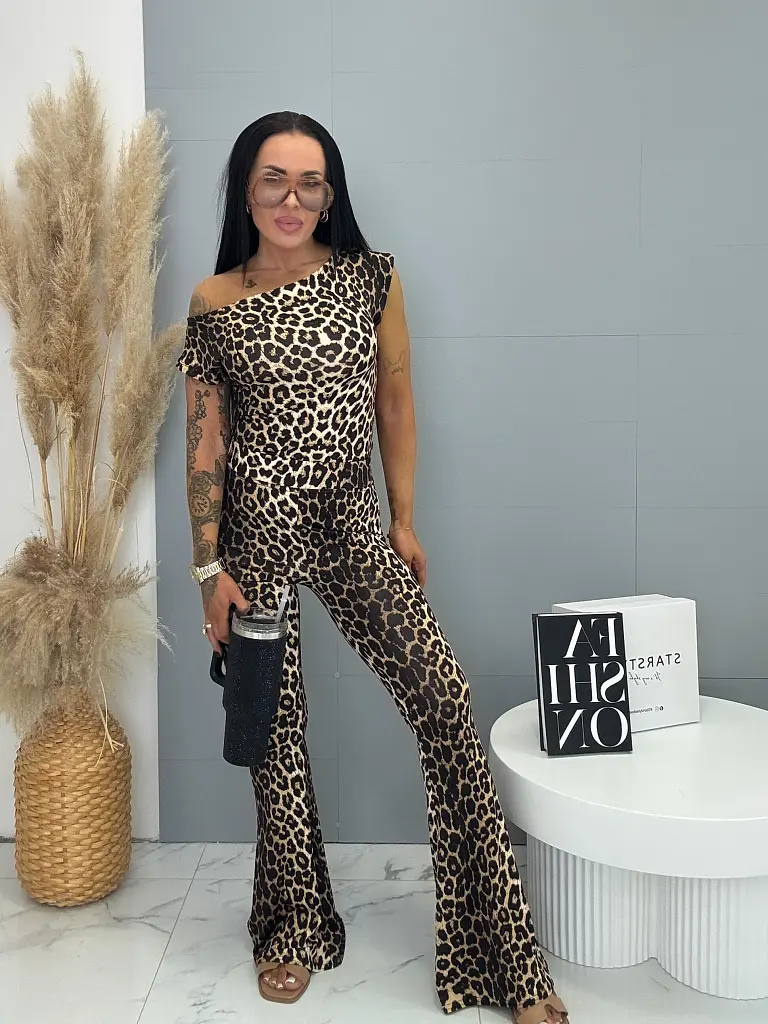 Dvojdielny komplet s leopardím vzorom ZARA