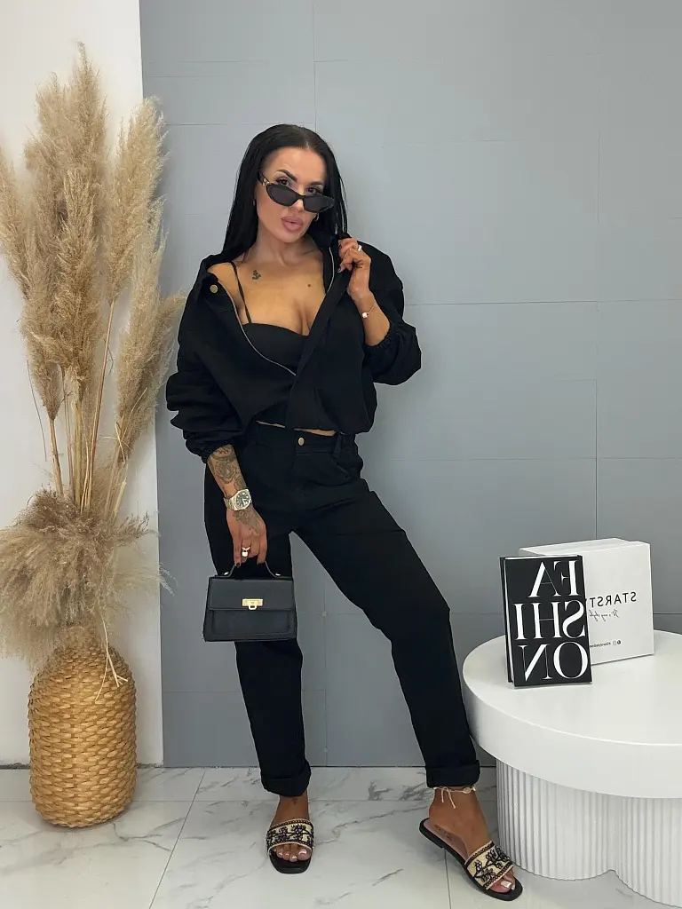 Dvojdielny denim komplet FREYA