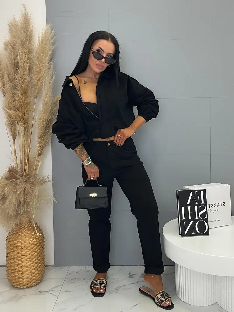 Dvojdielny denim komplet FREYA