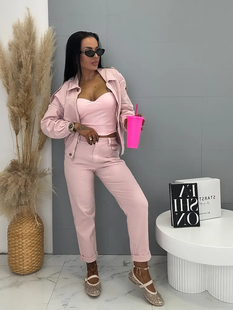 Dvojdielny denim komplet FREYA