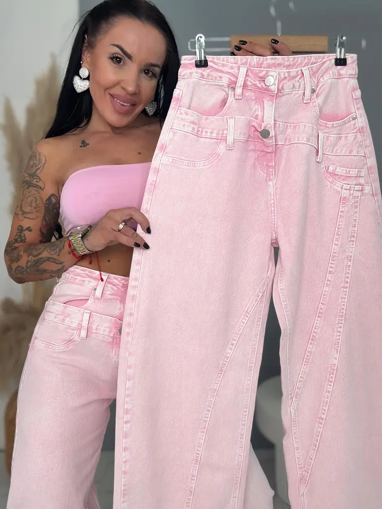 Balloon baby pink elastické rifle ZEFFA - next