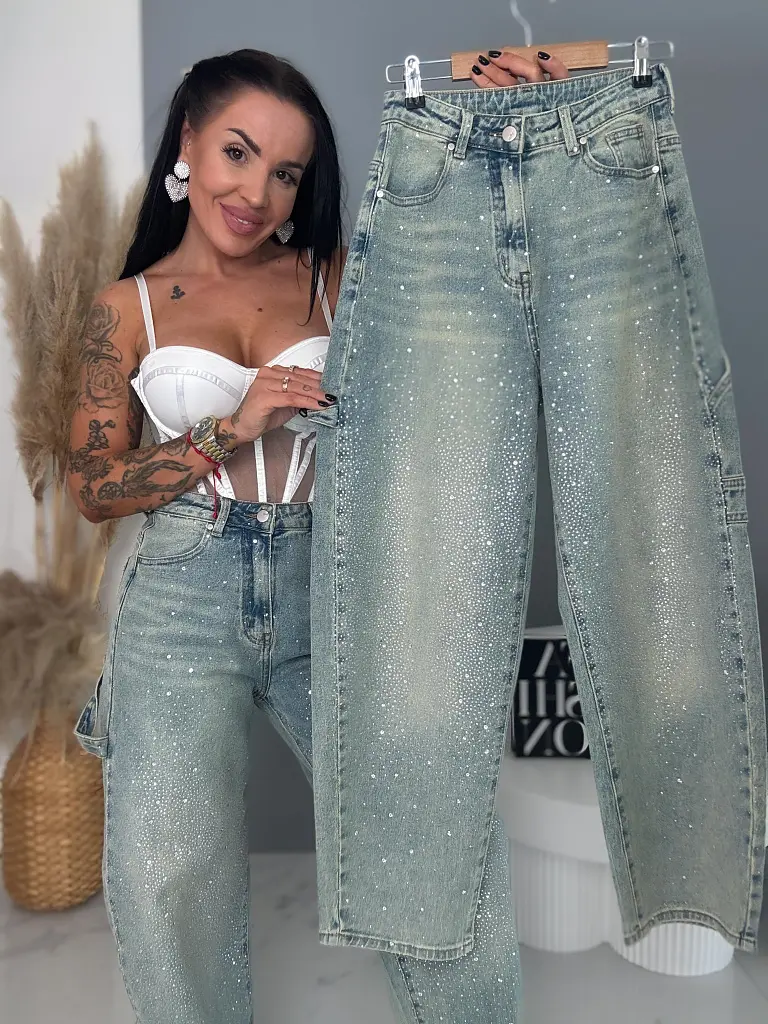 Ballon rifľové nohavice s kamienkami SPARKLE  - next