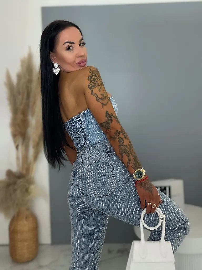 Straight leg rifle s kamienkami RAINBOW DIAMANT - next