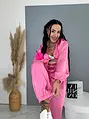 Dvojdielny satin ballon jacket a satin sarouel nohavice