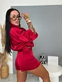 Satin ballon jacket  SATIN