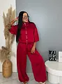 Satin sarouel nohavice s gumeným pásom SATIN