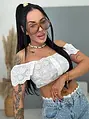 Biely madeira top ARIEL