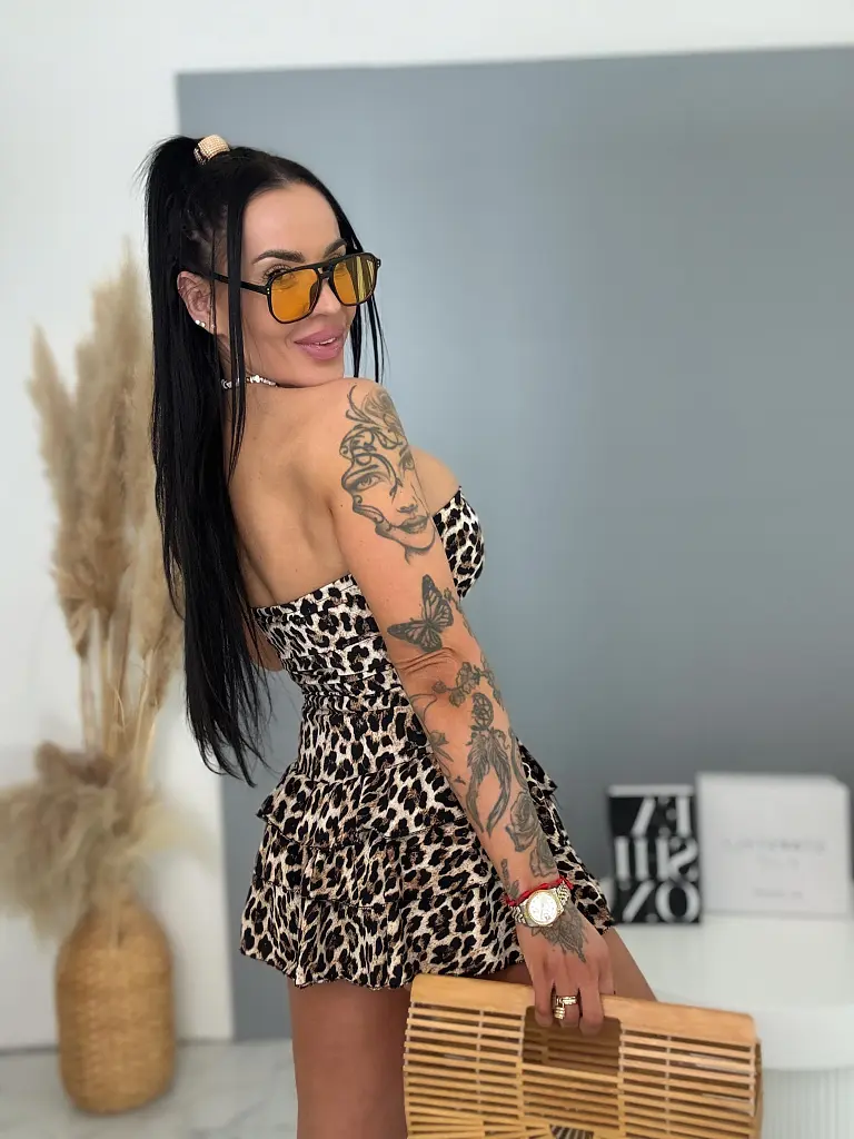 Overal s leopardím vzorom a vypchávkami NALA - next