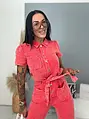 Denim overal s opaskom AMBER