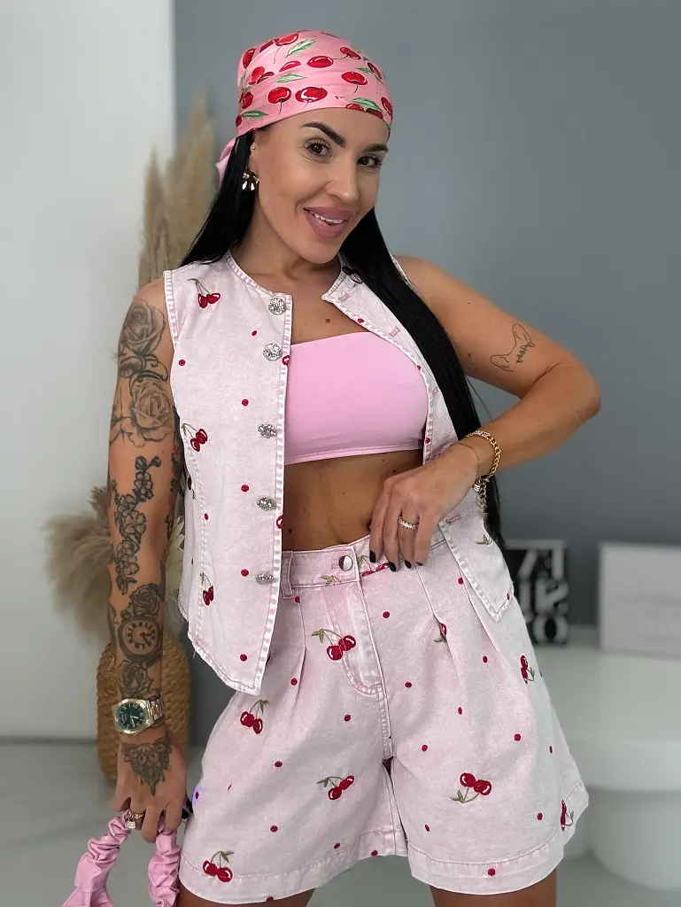 Dvojdielny denim set CHERRY KISS