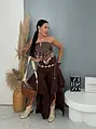 Extravagantné denimové nohavice UNIQUE