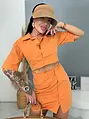 Košeľové cut-out šaty KATRIN