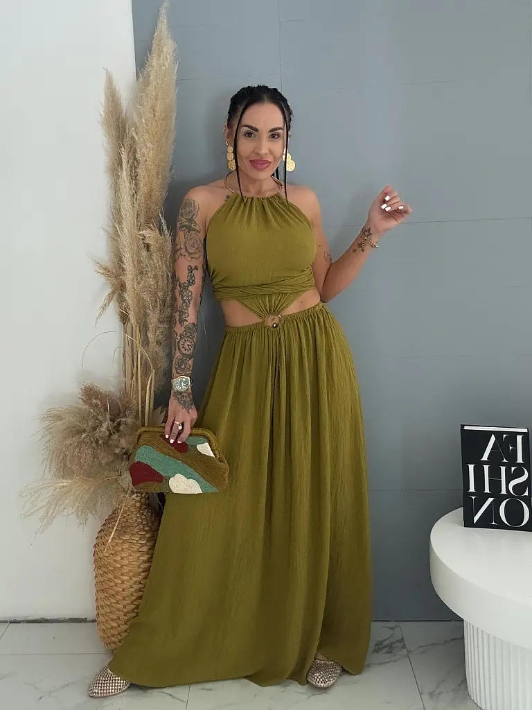 Dlhé cut-out šaty s odhaleným chrbtom MILA