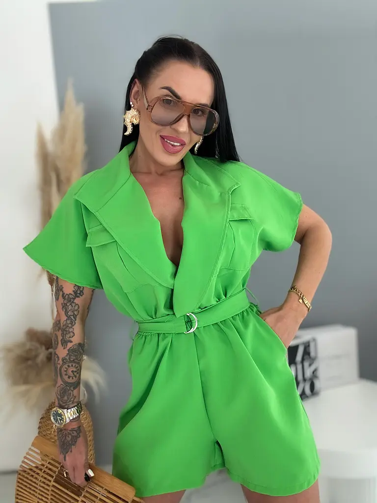 Dámsky overal s opaskom VIBE GREEN