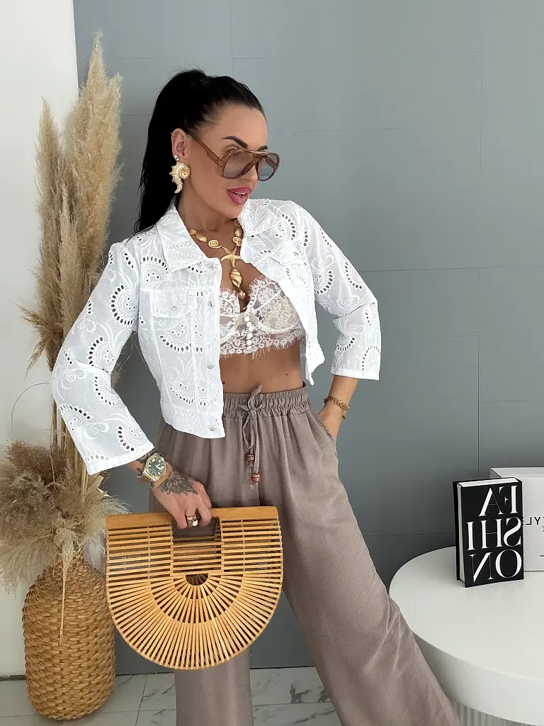 Madeira crop jacket VELINA - next