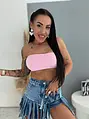 Džínsová skort s strapcami RODEO