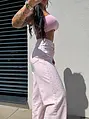 Wide leg džínsy s kamienkovou výzdobou SHINE