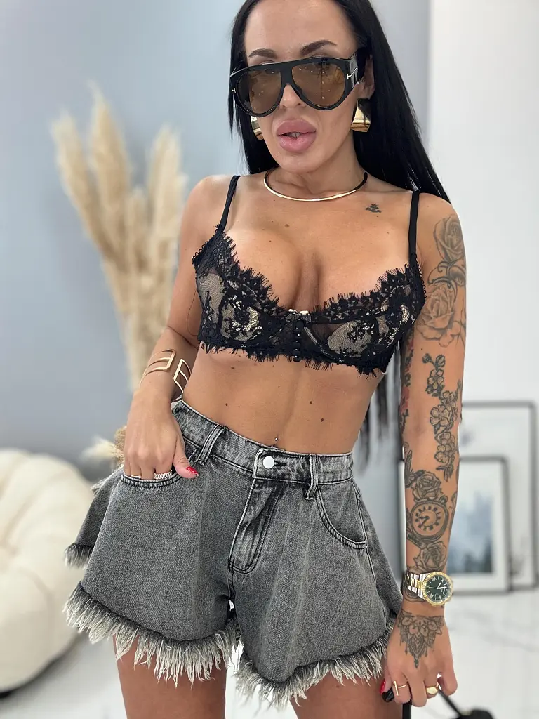 Denim šortky CYNTHIA