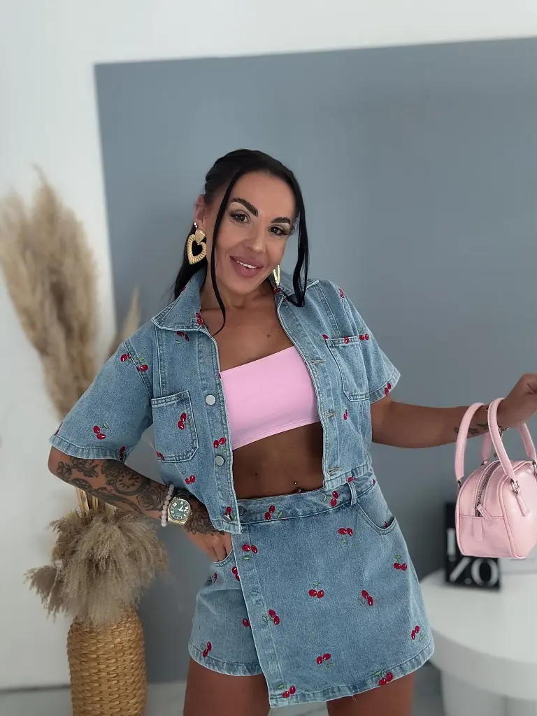 Dvojdielny denim set CHERRY SWEET - next