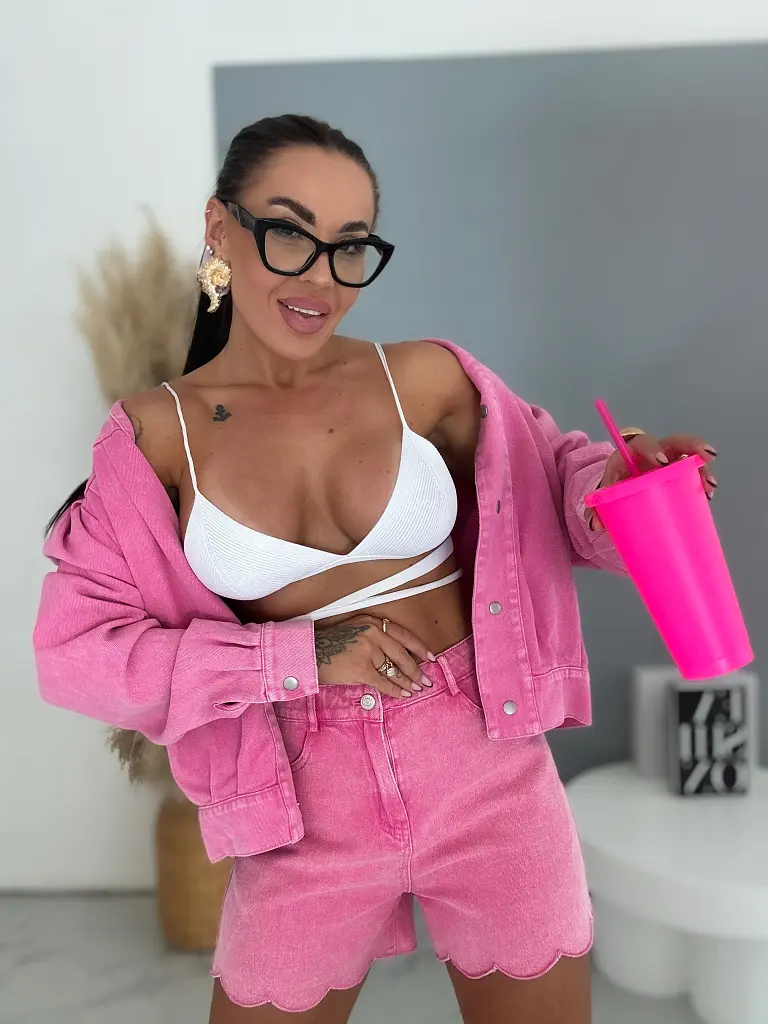 Džínsová bunda na cvoky CANDY - next