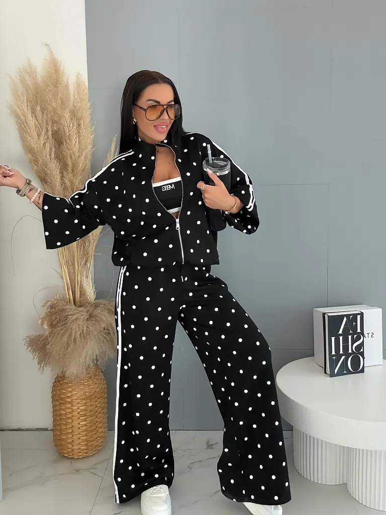 Dámsky dvojdielny bodkovaný set POLKA DOT