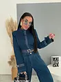 Dvojdielny denim komplet s kamienkami JEWEL