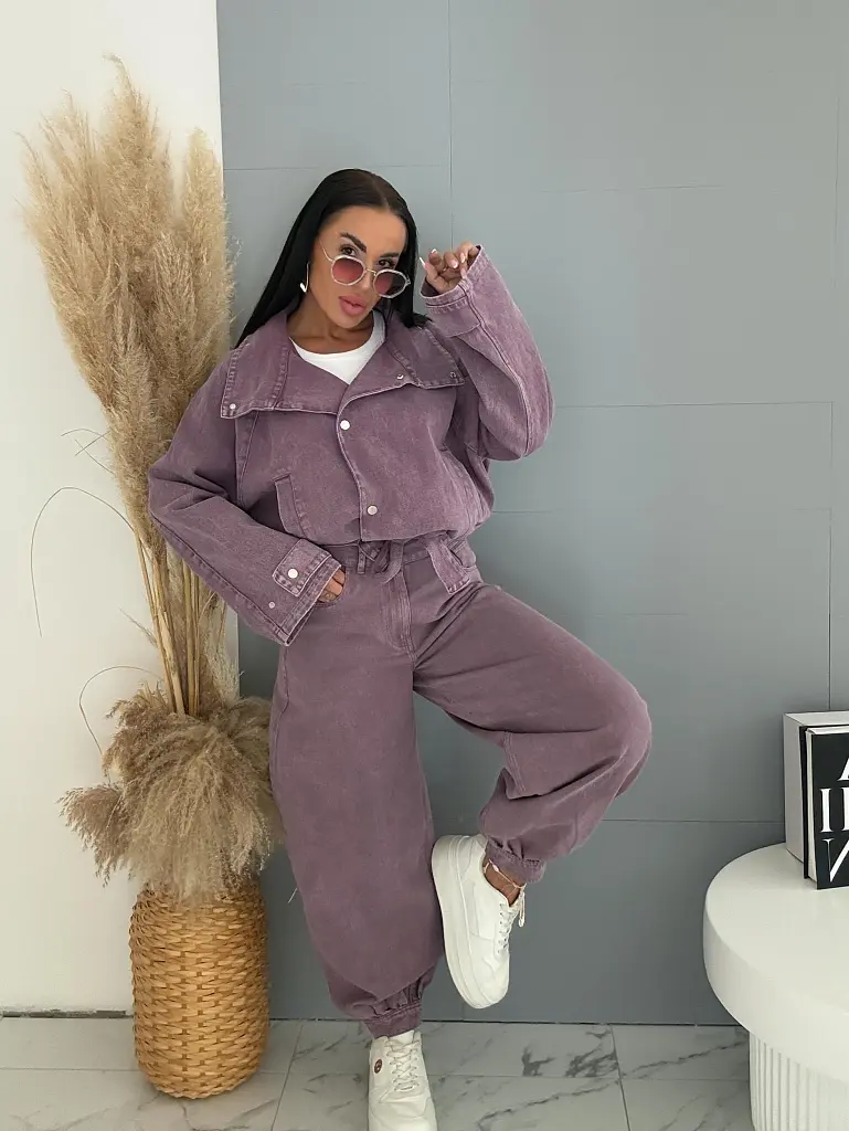 Dvojdielny denim komplet VIOLET - next