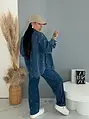 Denimový košeľový kabát HEART DENIM