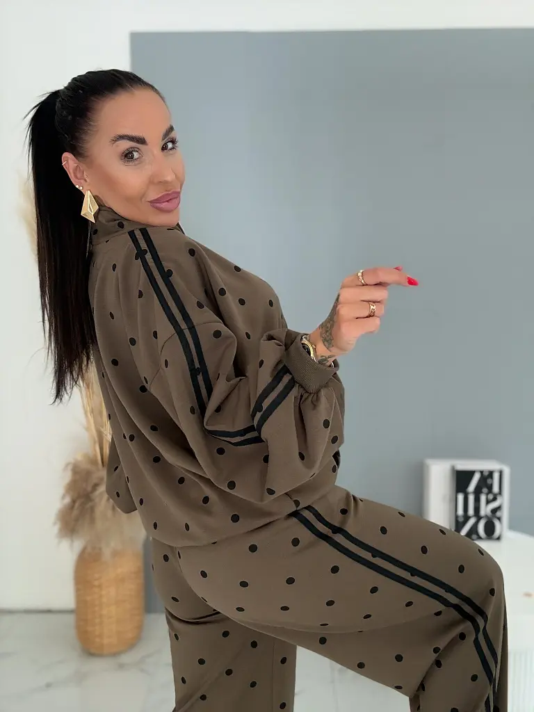 Dámsky dvojdielny bodkovaný set POLKA DOT