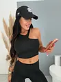 Vystužený športový crop top CARA